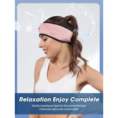 Wireless Sleep Headphones Bluetooth Headband | Comfy Eye Mask & Earbuds