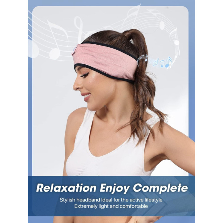 Wireless Sleep Headphones Bluetooth Headband with Comfy Eye Mask, Sport Earbuds for Running & Gifts