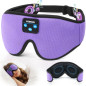Voerou Bluetooth 3D Sleep Mask with Wireless HD Stereo Headphones, Adjustable Eye Mask for Sleep & Travel