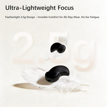 Sleep Earbuds with 53dB Noise Reduction, 80H Playtime & Snore Blocking
