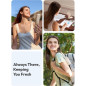 Aecooly Slim Portable USB Rechargeable Handheld Fan – Foldable, Battery Powered, 24H Cooling, Beige
