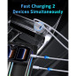 Chargeur Voiture WODENTA 67W 3 Ports USB-C Rapide avec Câble 3FT pour iPhone 17/16/15 Pro Max & iPad