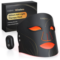 Masque LED Visage Sans Fil - Thérapie Rouge 4 Modes, 272 LEDs