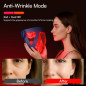 INIA Glow Masque LED Rouge 4D Sans Fil – 320 LEDs, 4 Modes, Refroidissement Sous-les-Yeux, Rechargeable