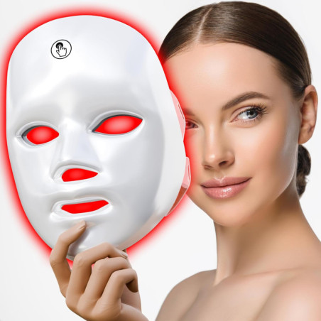 7-in-1 Red Light Therapy LED Facial Mask for Skin Care – Home & Salon