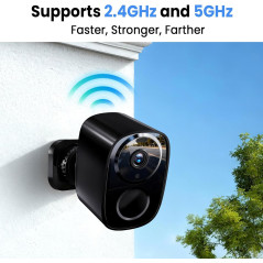 2026 Wireless 2K UHD Security Cameras Outdoor – Free Cloud, Dual-Band WiFi