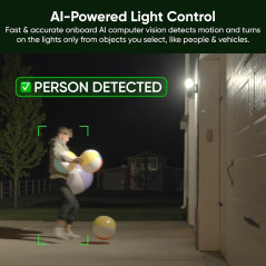 WYZE Floodlight Camera Pro – 3000-Lumen LEDs, 2.5K HD, 180° View, Motion Detection, Color Night Vision, Alexa & Google Compa