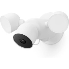 Google Nest Cam with Floodlight - Outdoor Security Camera, White, 1 Pack