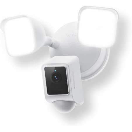 WYZE Floodlight Camera v2 - 2K HD Outdoor Security with Color Night Vision