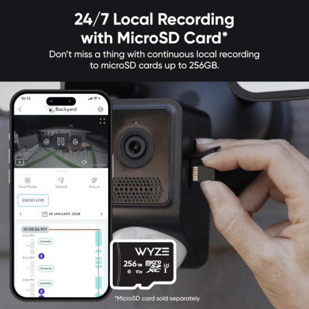 WYZE Floodlight Camera v2, 2K HD Outdoor Security, Color Night Vision, 2800-Lumen, 160° View, Alexa & Google Compatible