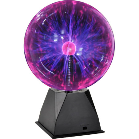 PowerTRC Boule Plasma 8, Lampe Nuit Réactive au Toucher & Son, Décor Maison & Cadeau Enfants