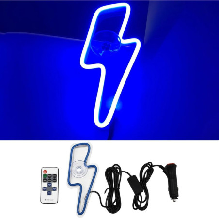 Lumières Intérieures Voiture LED Éclair Bleu, Ambiance Unique
