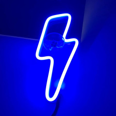 Blue Lightning Bolt Car Interior LED Ambient Lights for Side & Rear