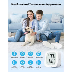 Govee WiFi Thermometer H5103 - Indoor Temp & Humidity Sensor with App Alerts