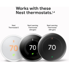 Capteur Température Google Nest 2e Gén - Confort & Programmation