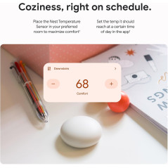 Capteur Température Google Nest 2e Gén - Confort & Programmation