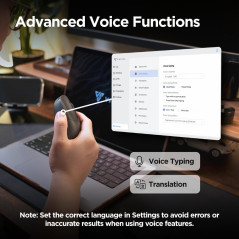 Souris Virtusx Jethro AI : Enregistrement Vocal & Transcription