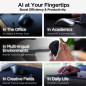 Virtusx Jethro AI Mouse - Enregistreur vocal, dictée, transcription, traduction, souris sans fil PC & portable