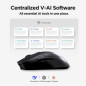 Virtusx Jethro AI Mouse - Enregistreur vocal, dictée, transcription, traduction, souris sans fil PC & portable