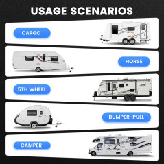 RV Door Lock with Paddle Deadbolt for Travel Trailers, Camper Entry, and Cargo Haulers - Kit with 4 Keys