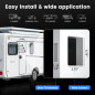 RV Door Lock with Paddle Deadbolt for Travel Trailers, Camper Entry, and Cargo Haulers - Kit with 4 Keys