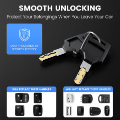 RV Door Lock with Paddle Deadbolt & 4 Keys – Travel Trailer Replacement