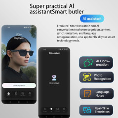Smart Glasses with 4K Camera, AI Translation & Photochromic Lenses