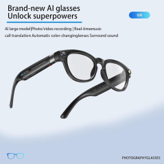 Smart Glasses with 4K Camera, AI Translation & Photochromic Lenses