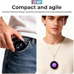 Badge Numérique ZNP AI, Écran Tactile HD, Modèles Personnalisables, Traduction 60 Langues, Assistant IA