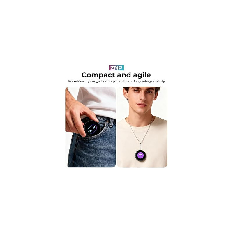 ZNP AI Smart Badge: Custom Patterns, 60-Language Translator & HD Touchscreen