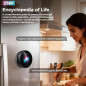ZNP AI Companion Smart Badge with HD Touchscreen, Custom Patterns, 60-Language Translation for Travel & Business