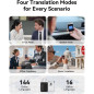 Wooask A9 AI Translator Earbuds - Instant Offline/Camera Translation, 4G Calls & Hotspot, No Phone Needed (White)