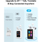 Wooask A9 AI Translator Earbuds - Instant Offline/Camera Translation, 4G Calls & Hotspot, No Phone Needed (White)