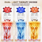 Red Light Therapy Face Mask, LED Red & Near-Infrared 850nm, USB-C Rechargeable for Home & Travel