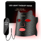 Masque de thérapie LED visage rouge et infrarouge 850nm, rechargeable USB-C, pour maison et voyage Masque de thérapie LED visage rouge et infrarouge 850nm, rechargeable USB-C, pour maison et voyage