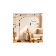 Wio-Mio 15W LED Floor Lamp with Remote, Touch & Adjustable Colors