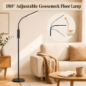 Lampadaire Wio-Mio 15W LED 1000lm, réglable 3000K-6000K, télécommande, tactile, gradateur, salon Lampadaire Wio-Mio 15W LED 1000lm, réglable 3000K-6000K, télécommande, tactile, gradateur, salon