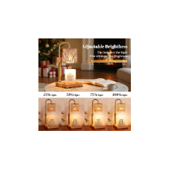Lampe Chauffe-Cire Hong-in Vintage avec Minuteur & Hauteur réglable