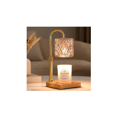 Lampe Chauffe-Cire Hong-in Vintage avec Minuteur & Hauteur réglable