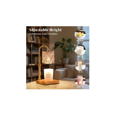 Lampe Chauffe-Cire Hong-in Vintage avec Minuteur & Hauteur réglable