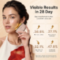 ZDEER GS5 Gua Sha Chauffant en Laiton avec Vibration, LED Rouge, Massage Visage & Cou, Rose