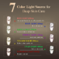 MEGELIN Masque LED Thérapie Rouge Visage & Cou 7 Couleurs, Rajeunissement Peau Infrarouge Blanc MEGELIN Masque LED Thérapie Rouge Visage & Cou 7 Couleurs, Rajeunissement Peau Infrarouge Blanc