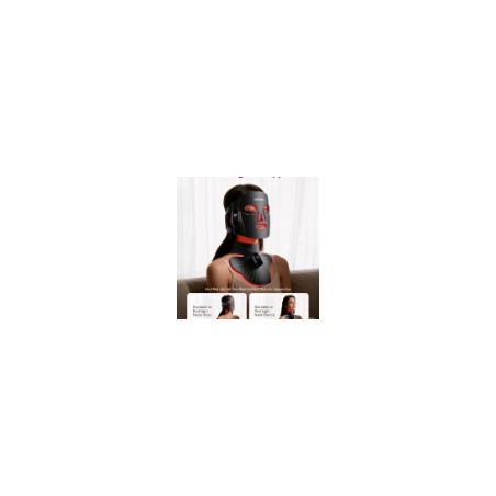 Masque LED Visage et Cou Rechargeable 4 Modes Lumière 680 LEDs Soins Beauté Sans Fil