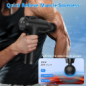 APHERMA Deep Tissue Massage Gun for Athletes – Handheld Percussion Massager with 30 Speeds & 9 Heads, Black