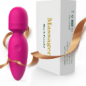 Fuwyiy Mini Massager Portable Étanche 10 Modes Vibration, Massager Personnel Sans Fil pour Dos (Rose Rouge)