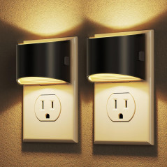 DORESshop LED Night Light 2 Pack – Adjustable Brightness & Dusk-to-Dawn
