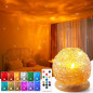 Mubarek 3-in-1 Ambient Light: Sunset, Ocean & Northern Lights Projector with 216 Modes & Remote - Bedroom Decor Gift