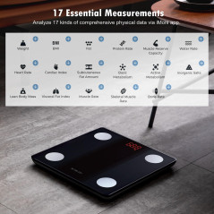 NUTRI FIT Smart Bluetooth Body Composition Scale - Accurate 330lbs Weight
