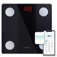 NUTRI FIT Smart Bluetooth Body Composition Scale - Accurate 330lbs Weight