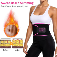 Lisacool Waist Trainer for Women - Lower Belly Fat Control, Sweat Band, Tummy Shaper & Workout Trimmer